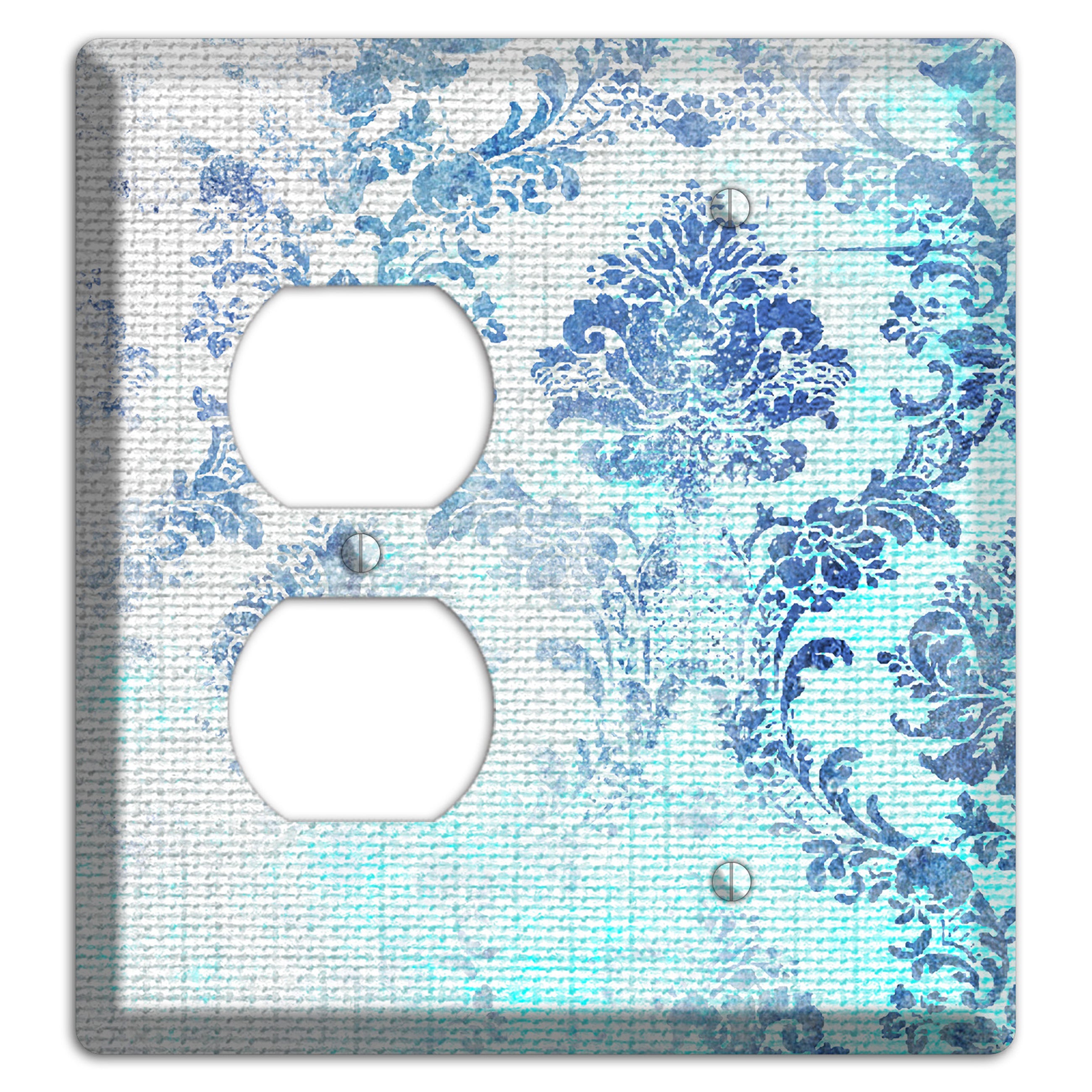 Ice Cold Whimsical Damask Duplex / Blank Wallplate