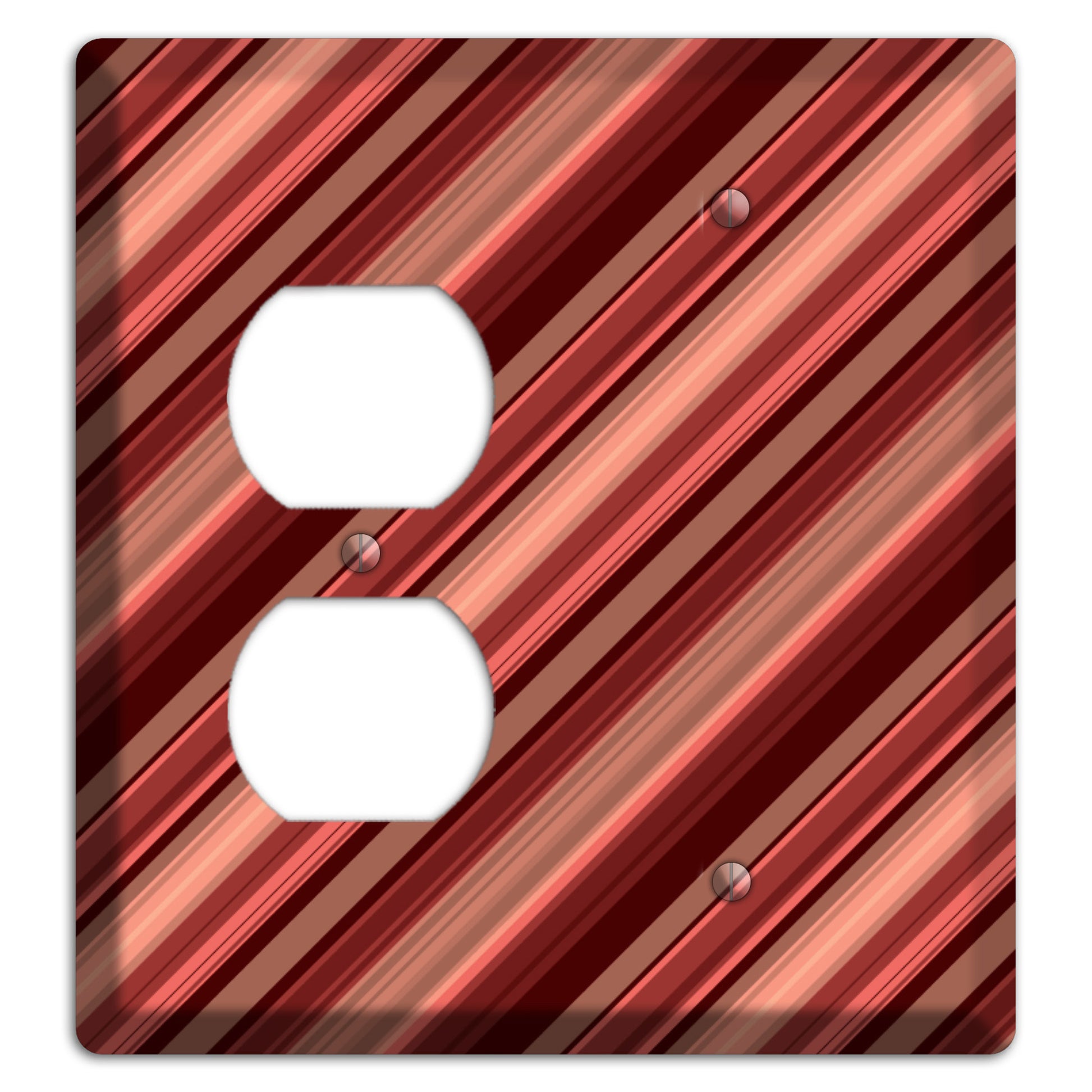 Red Stripes Duplex / Blank Wallplate