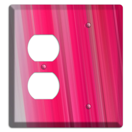Pink Ray of Light Duplex / Blank Wallplate