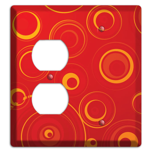 Red Circles Duplex / Blank Wallplate