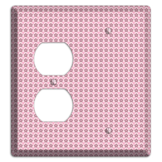 Pink Tiny Floral Duplex / Blank Wallplate