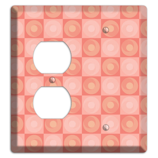 Pink Tiled Circles Duplex / Blank Wallplate
