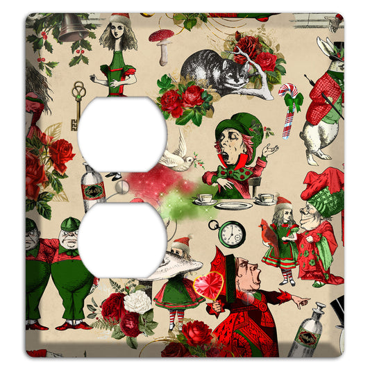 Holiday in Wonderland Characters Duplex / Blank Wallplate
