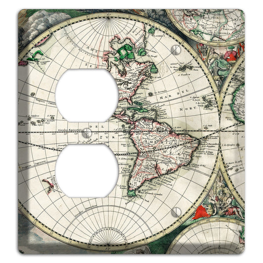 Global Map Duplex / Blank Wallplate