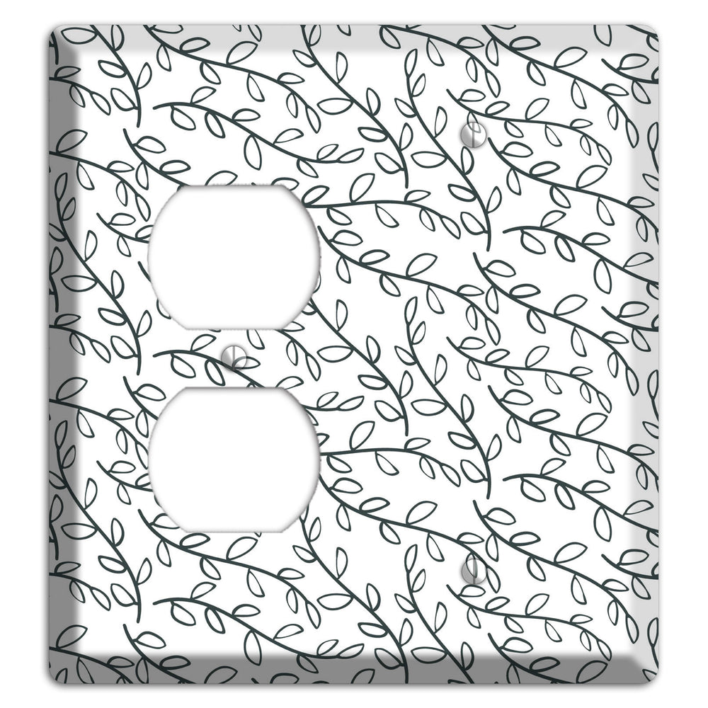 Leaves Style O Duplex / Blank Wallplate