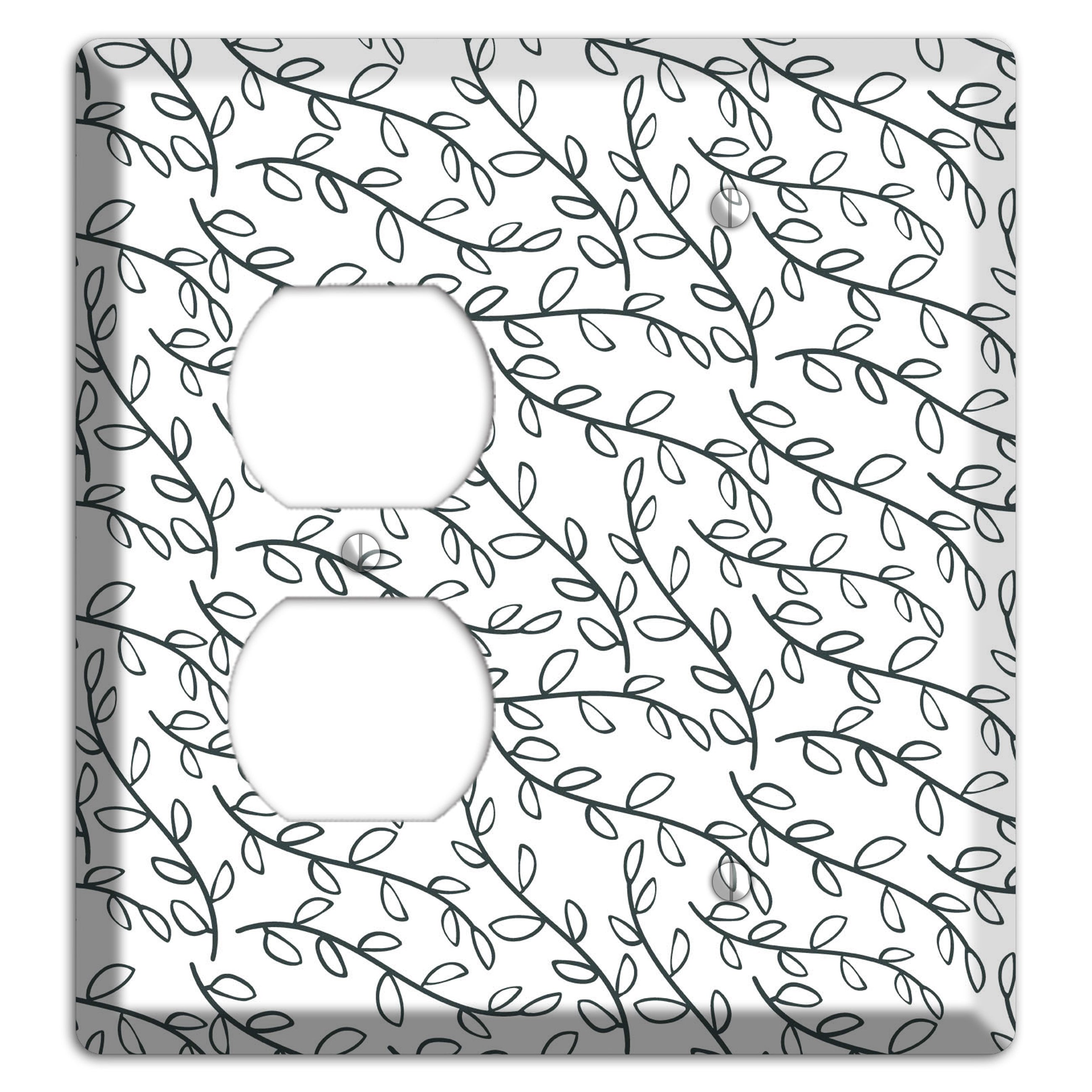 Leaves Style O Duplex / Blank Wallplate