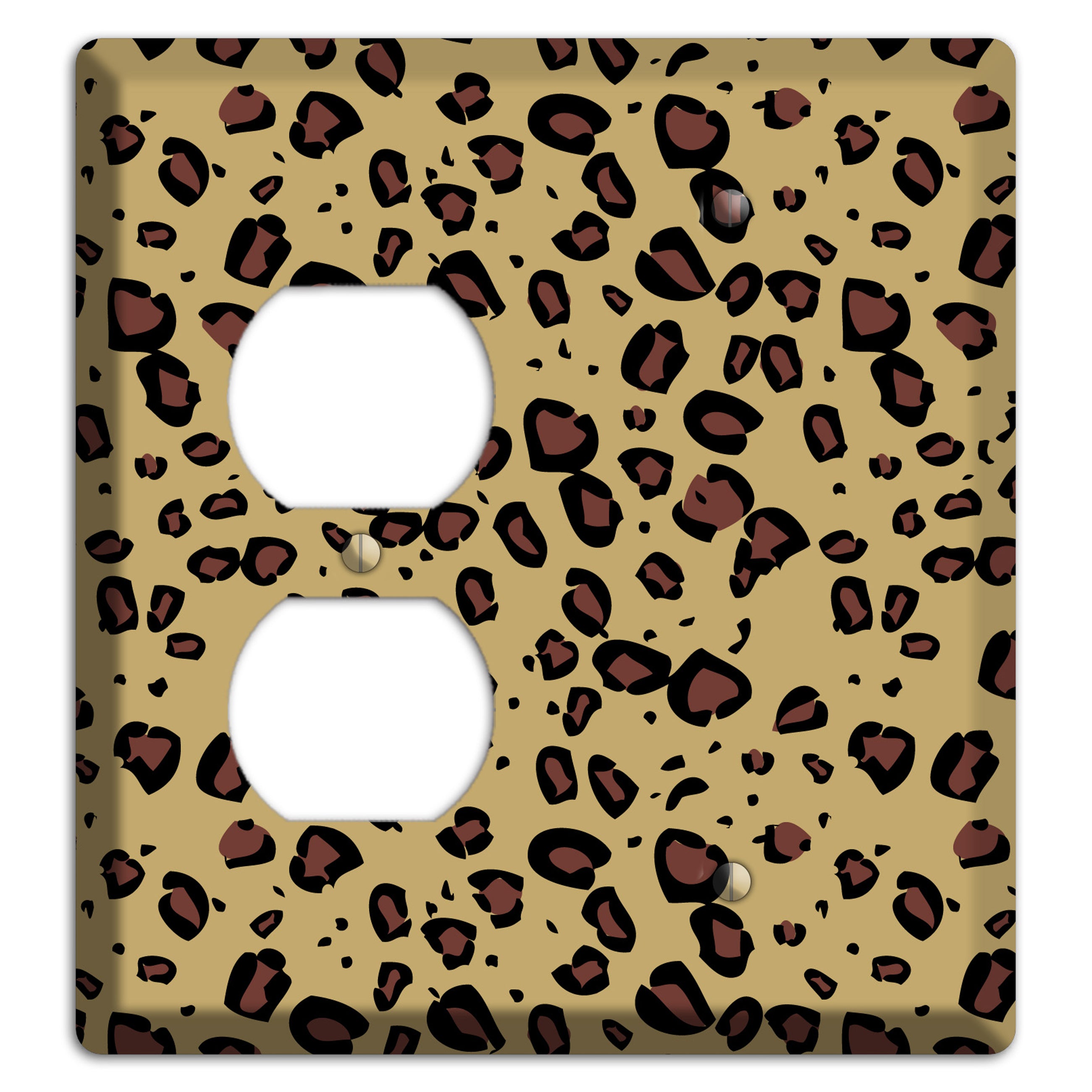 Leopard Duplex / Blank Wallplate
