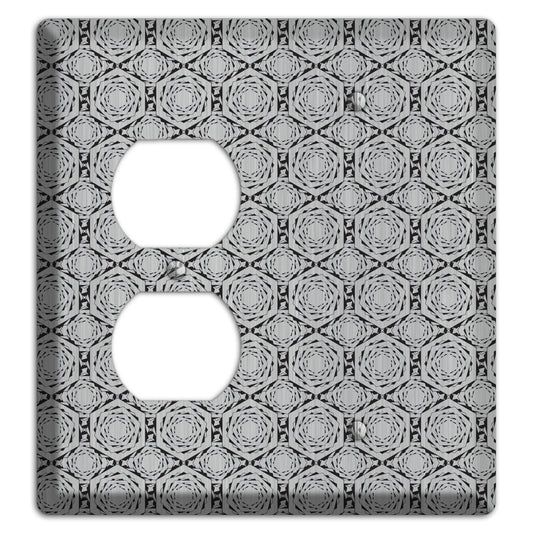 Overly Hexagon Rotation  Stainless Duplex / Blank Wallplate