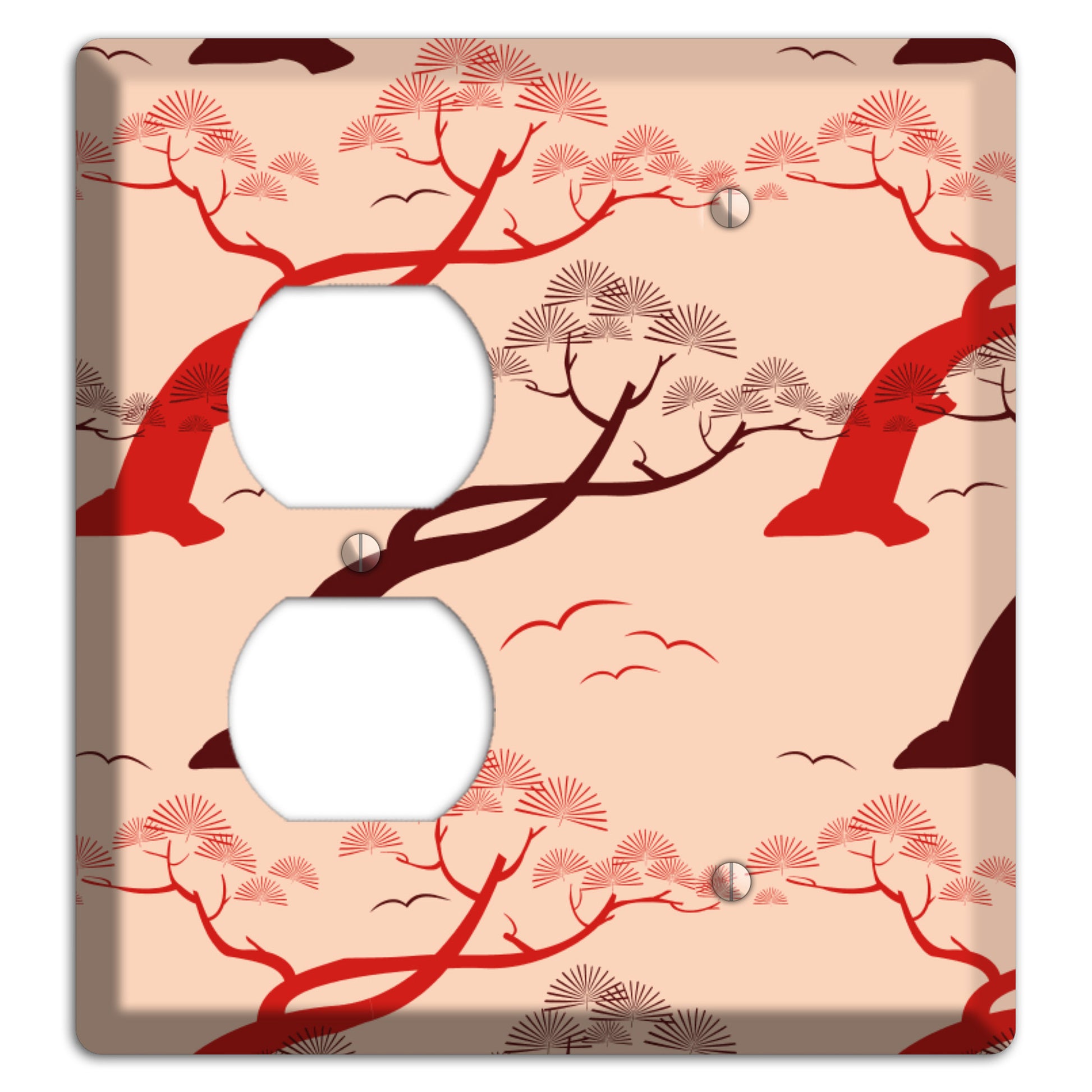 Asian Trees Duplex / Blank Wallplate