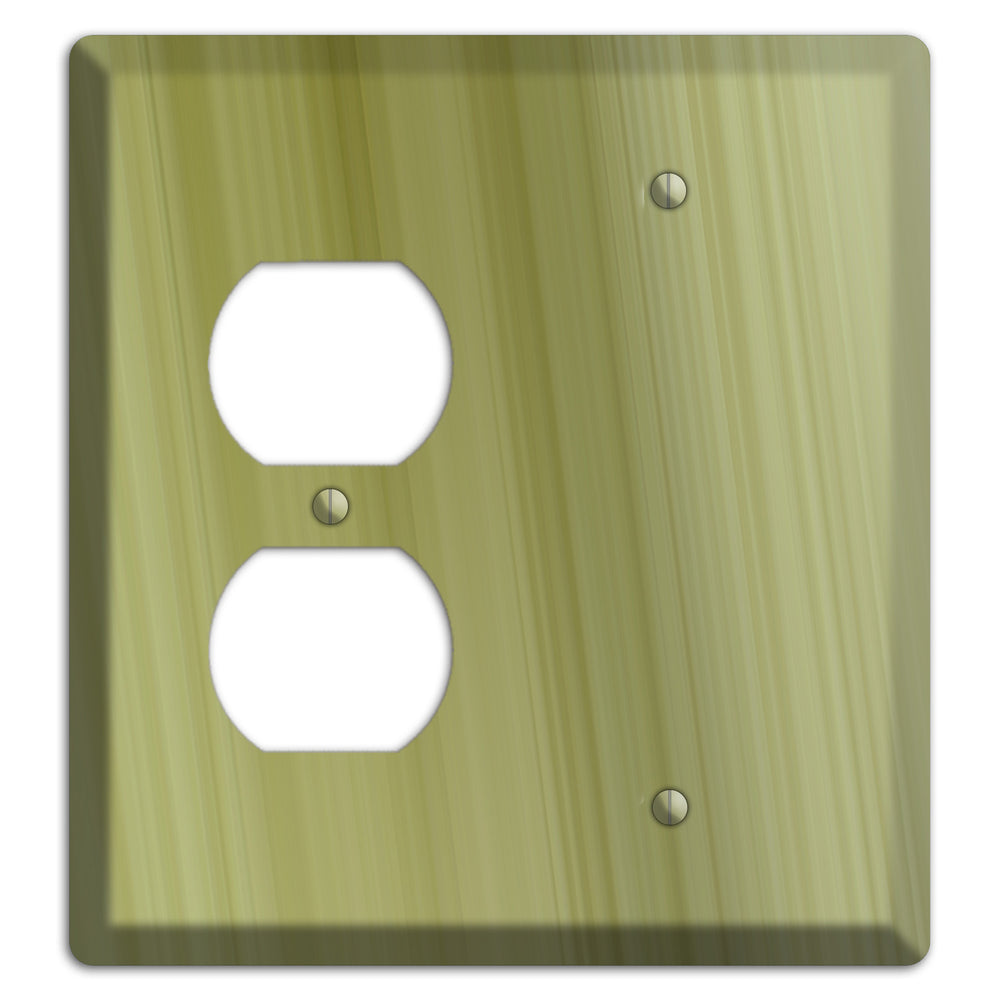 Olive Ray of Light Duplex / Blank Wallplate