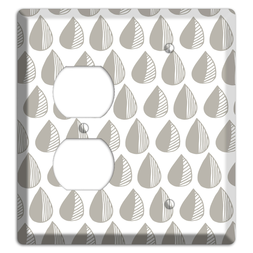 Simple Scandanavian Style MM Duplex / Blank Wallplate