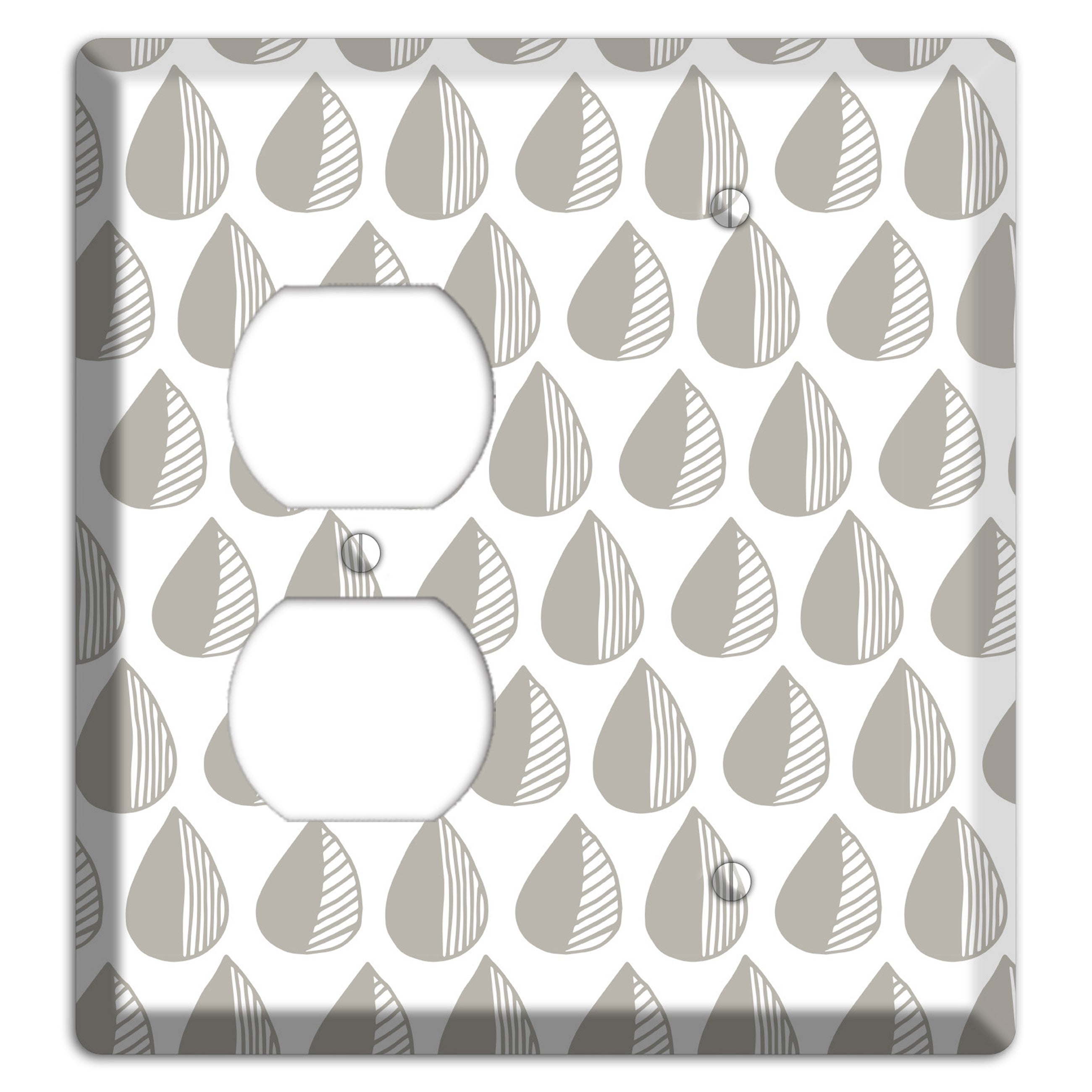 Simple Scandanavian Style MM Duplex / Blank Wallplate