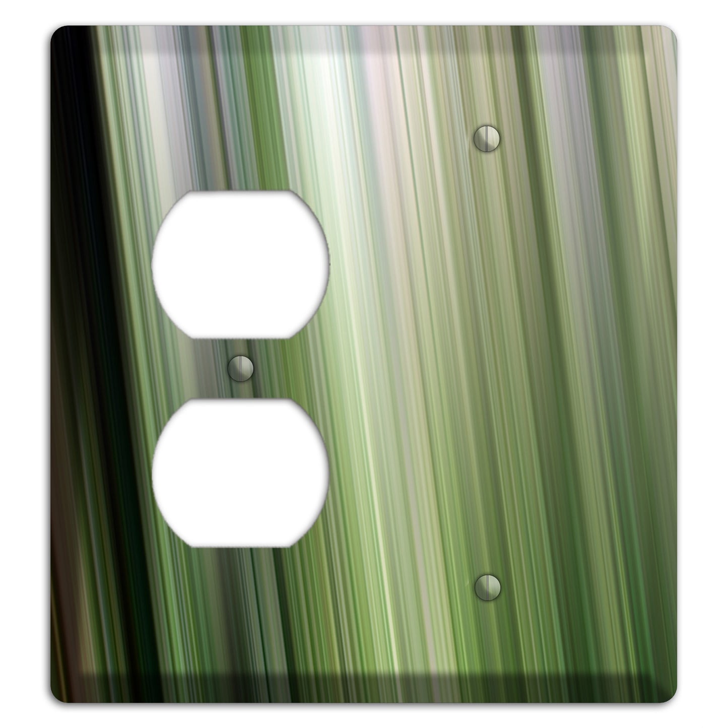 Green Ray of Light 2 Duplex / Blank Wallplate