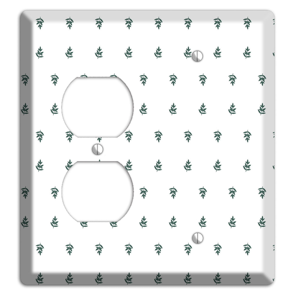 Leaves Style Y Duplex / Blank Wallplate