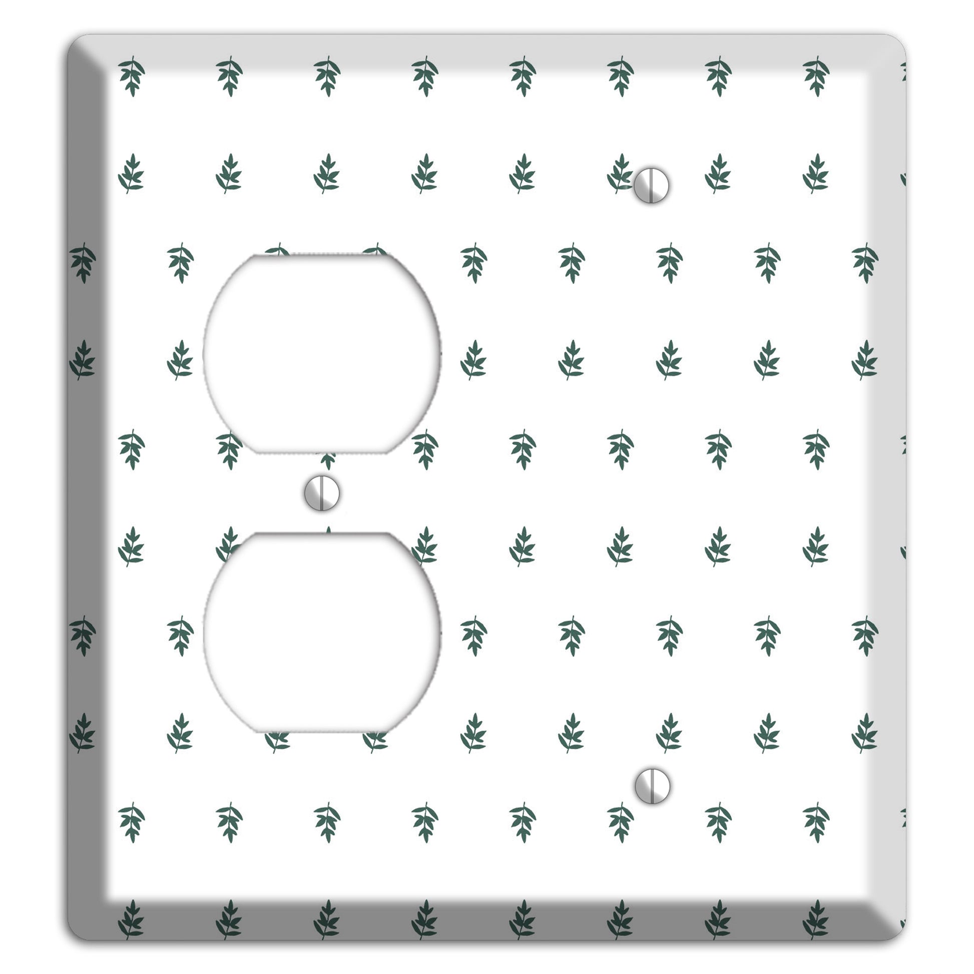Leaves Style Y Duplex / Blank Wallplate