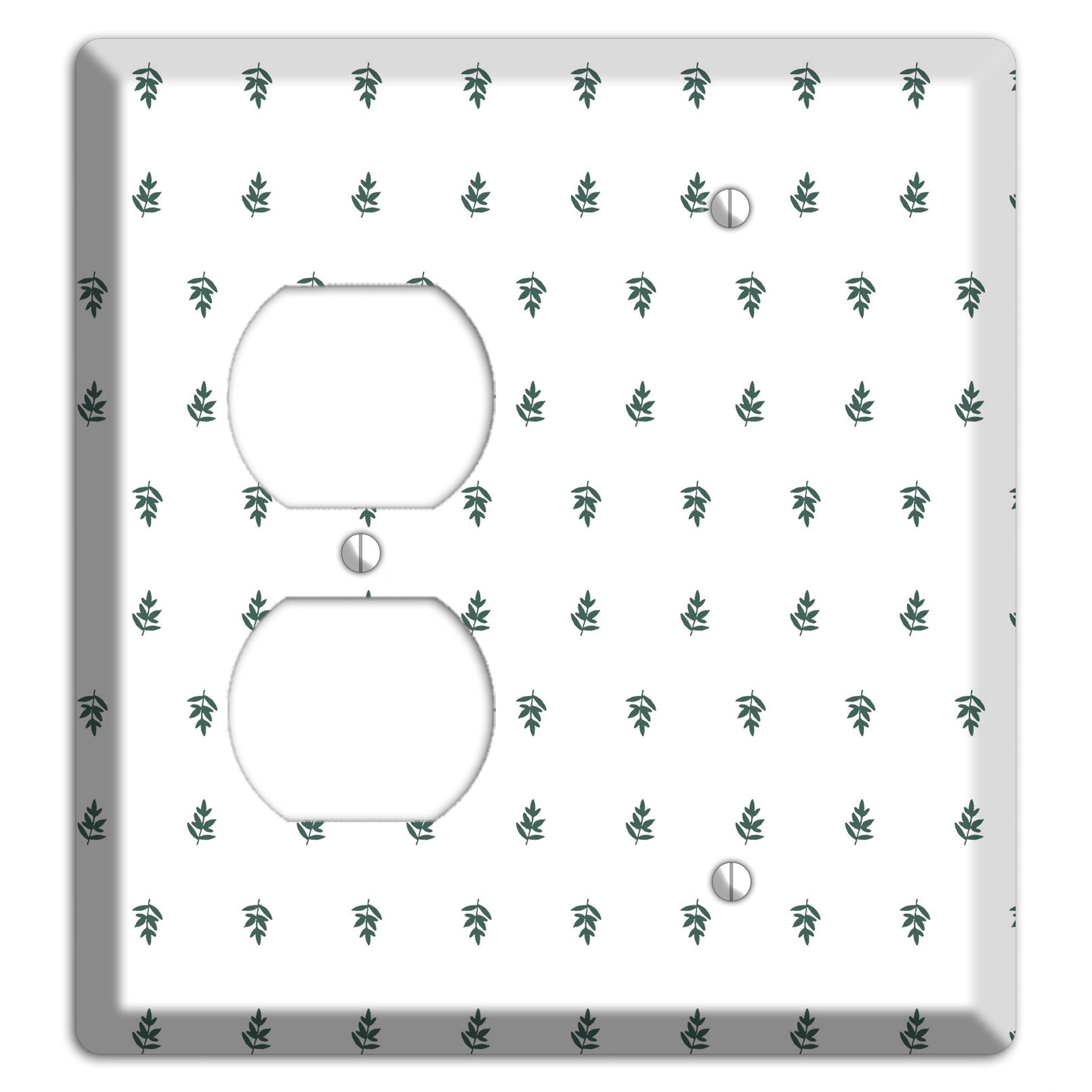 Leaves Style Y Duplex / Blank Wallplate