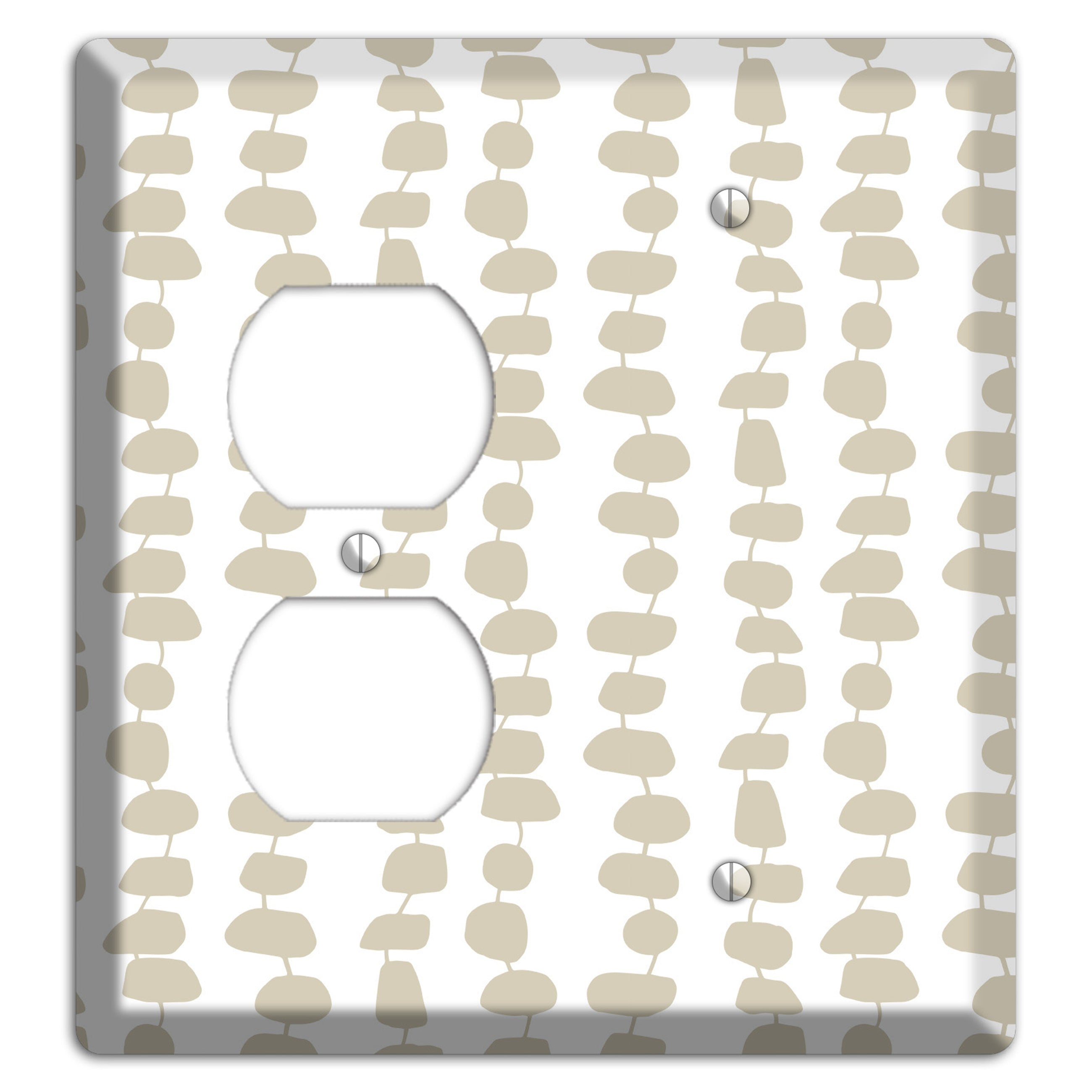Simple Scandanavian Style M Duplex / Blank Wallplate