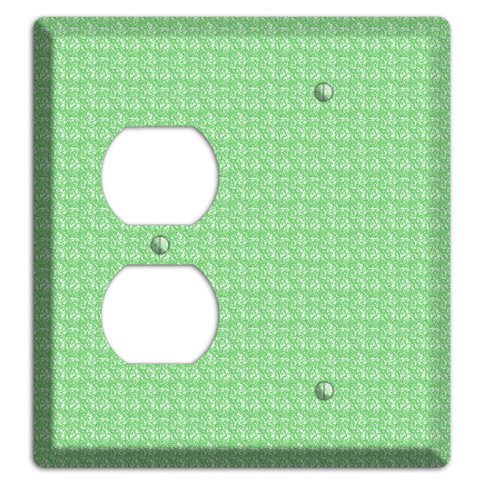 Green Pattern Duplex / Blank Wallplate