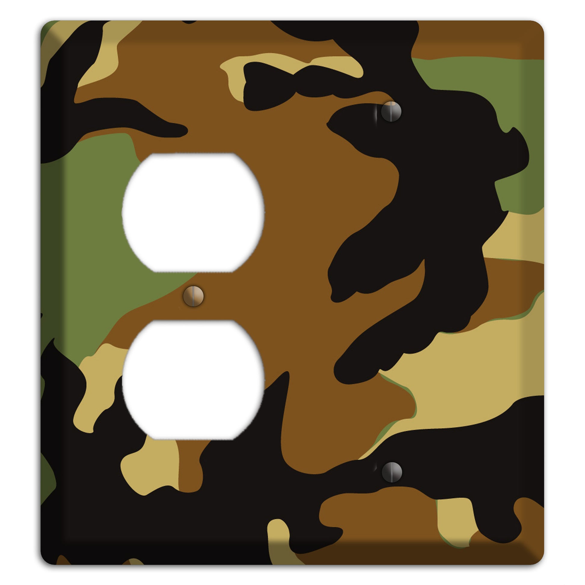 Camoflauge Duplex / Blank Wallplate