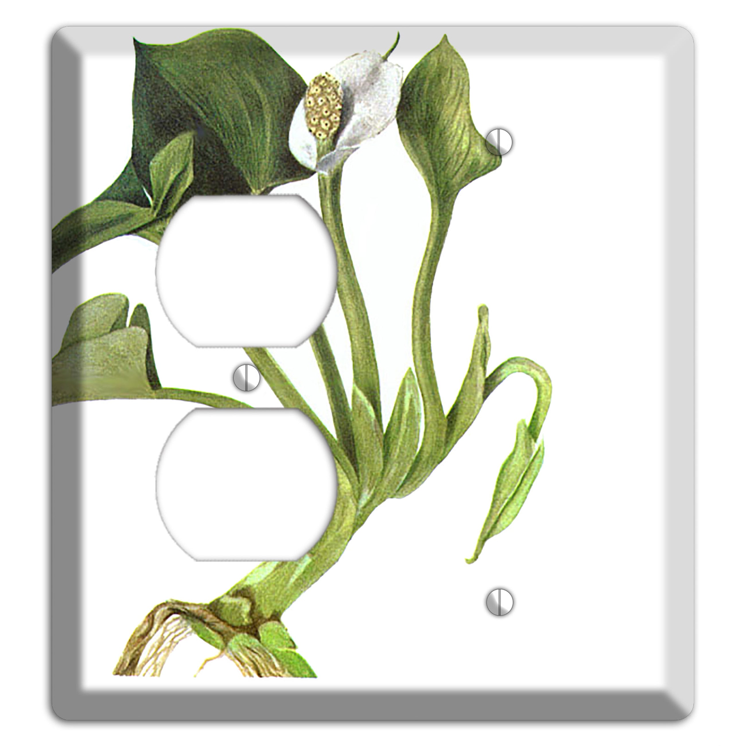 Calla Palustrie Duplex / Blank Wallplate