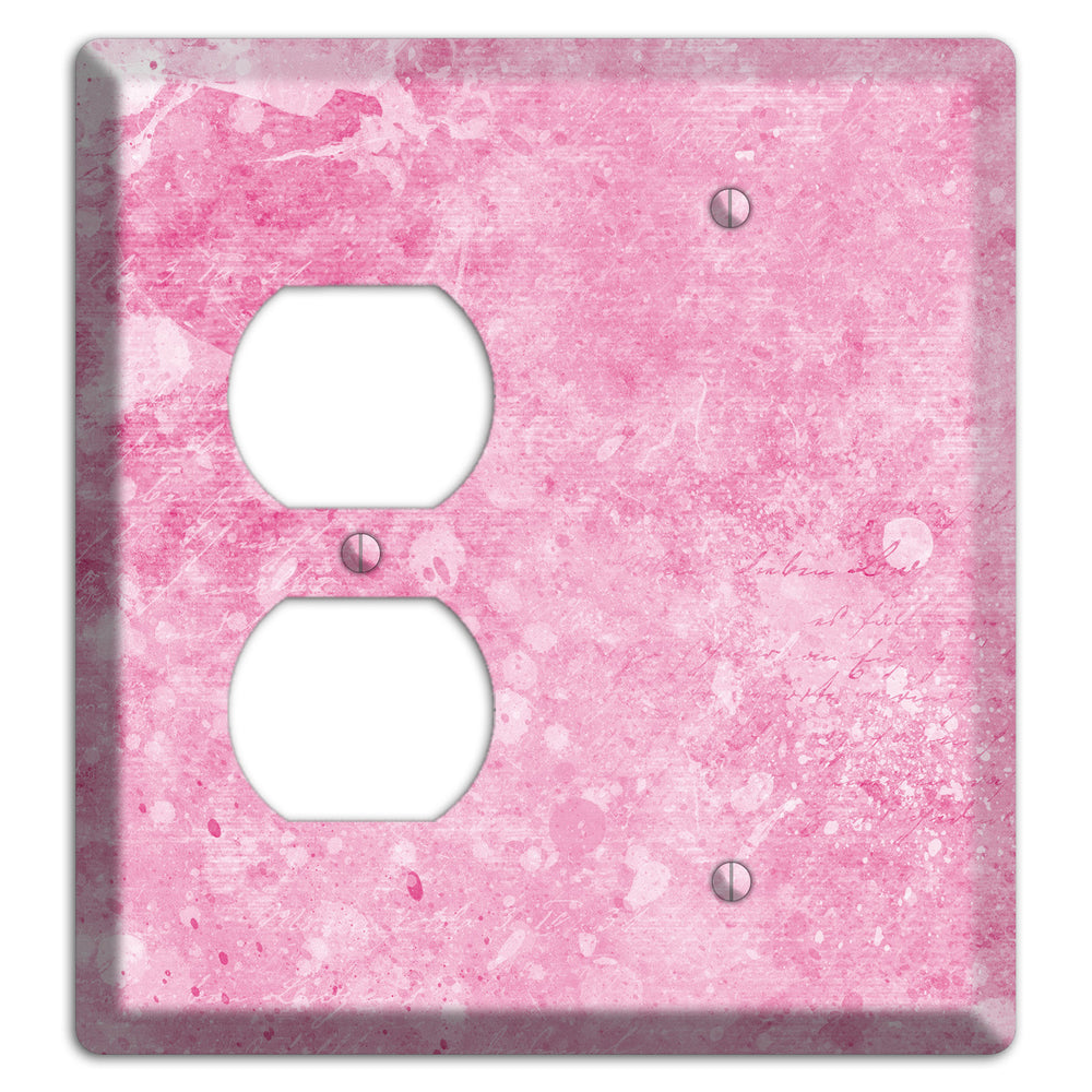 Wewak Pink Texture Duplex / Blank Wallplate