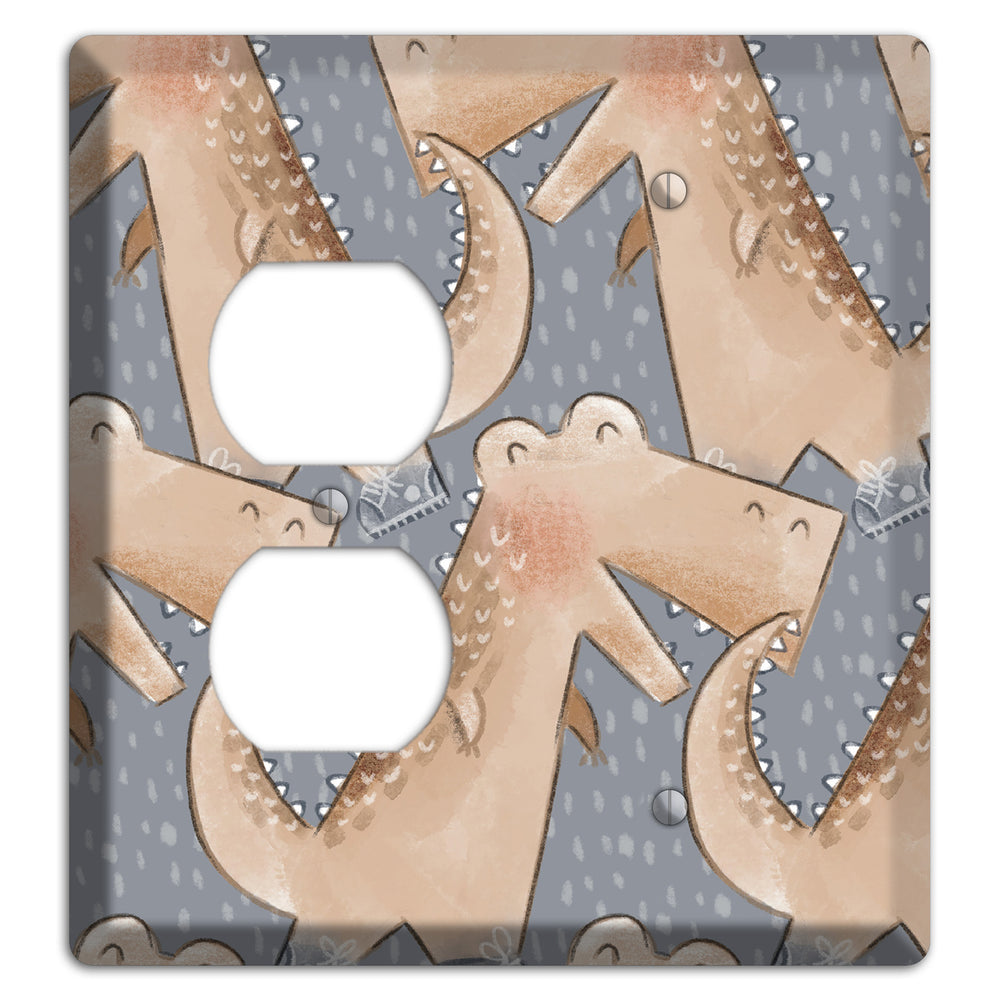 Alligator March Duplex / Blank Wallplate