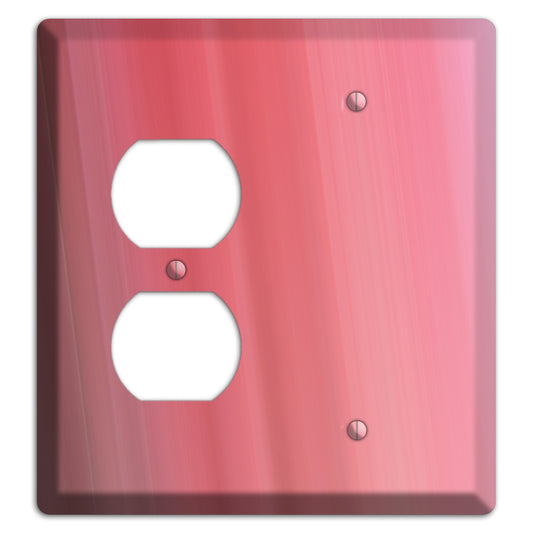 Coral Pink Ray of Light Duplex / Blank Wallplate