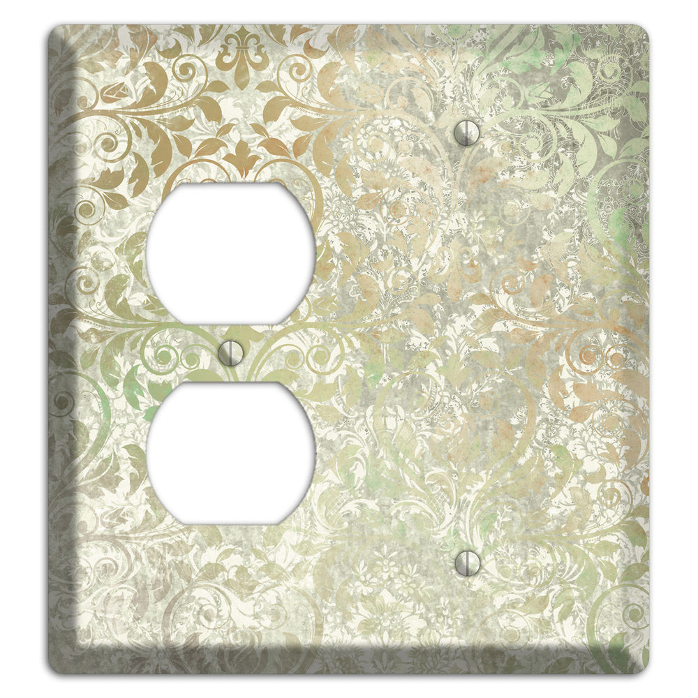 Tana Whimsical Damask Duplex / Blank Wallplate