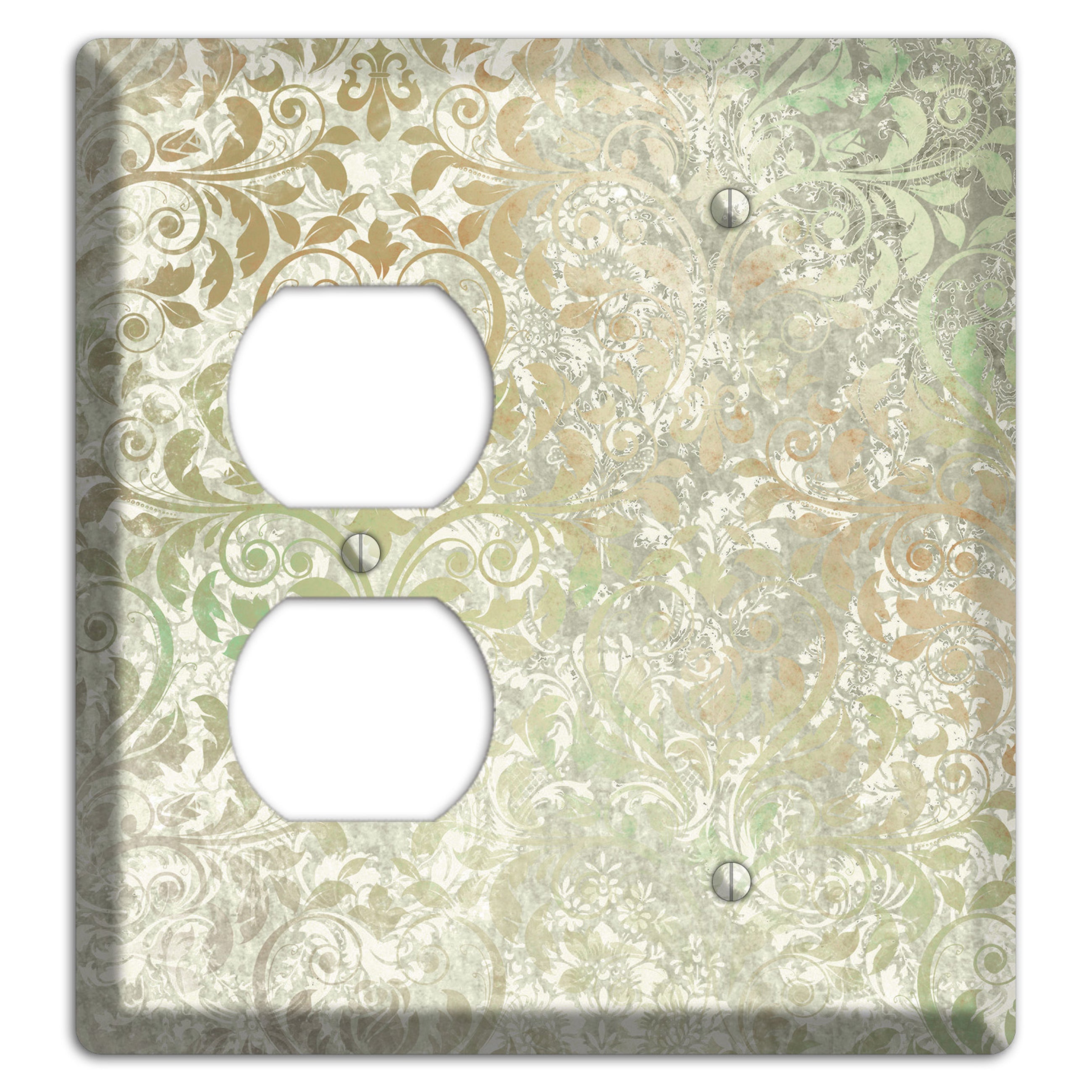 Tana Whimsical Damask Duplex / Blank Wallplate