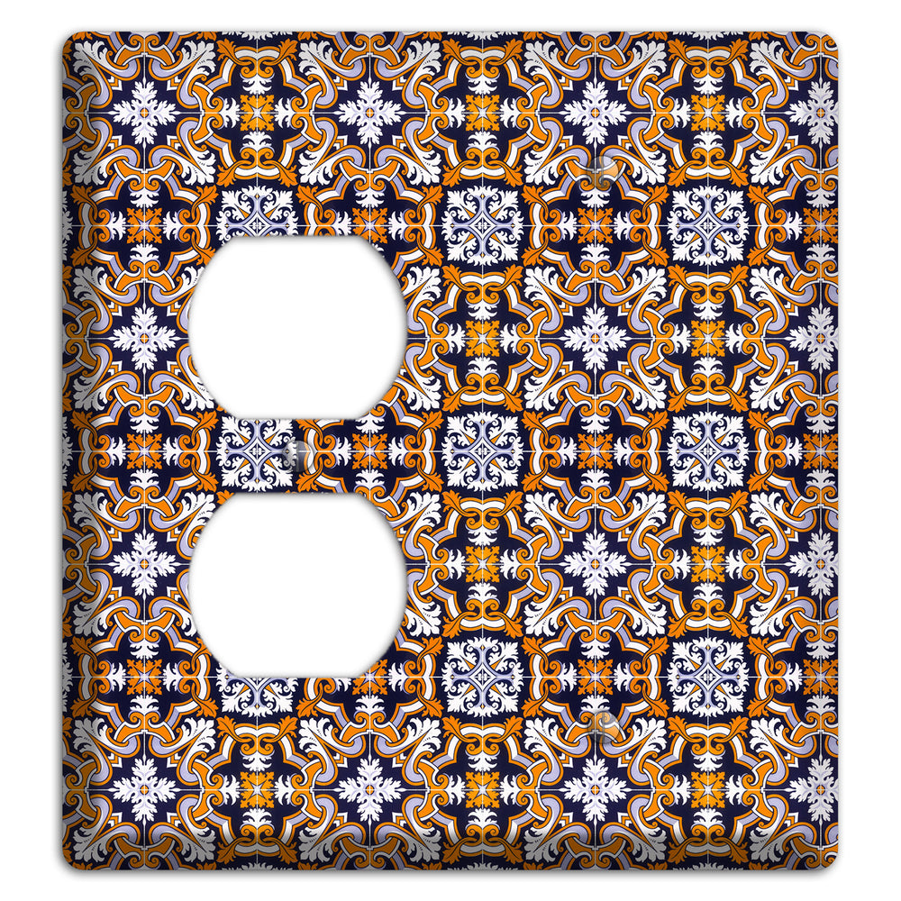 Tavira Tiles 6 Duplex / Blank Wallplate