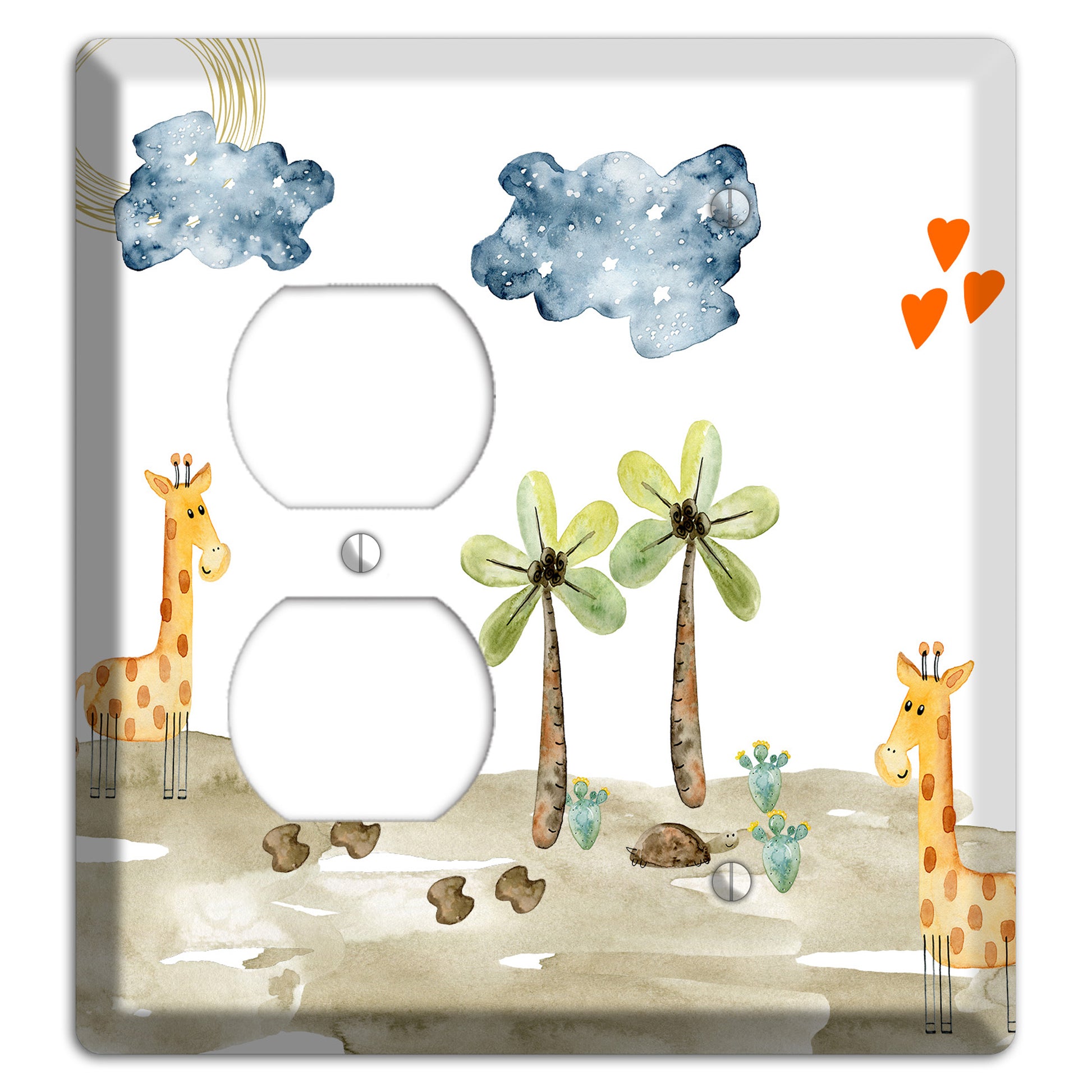 Giraffe Duplex / Blank Wallplate
