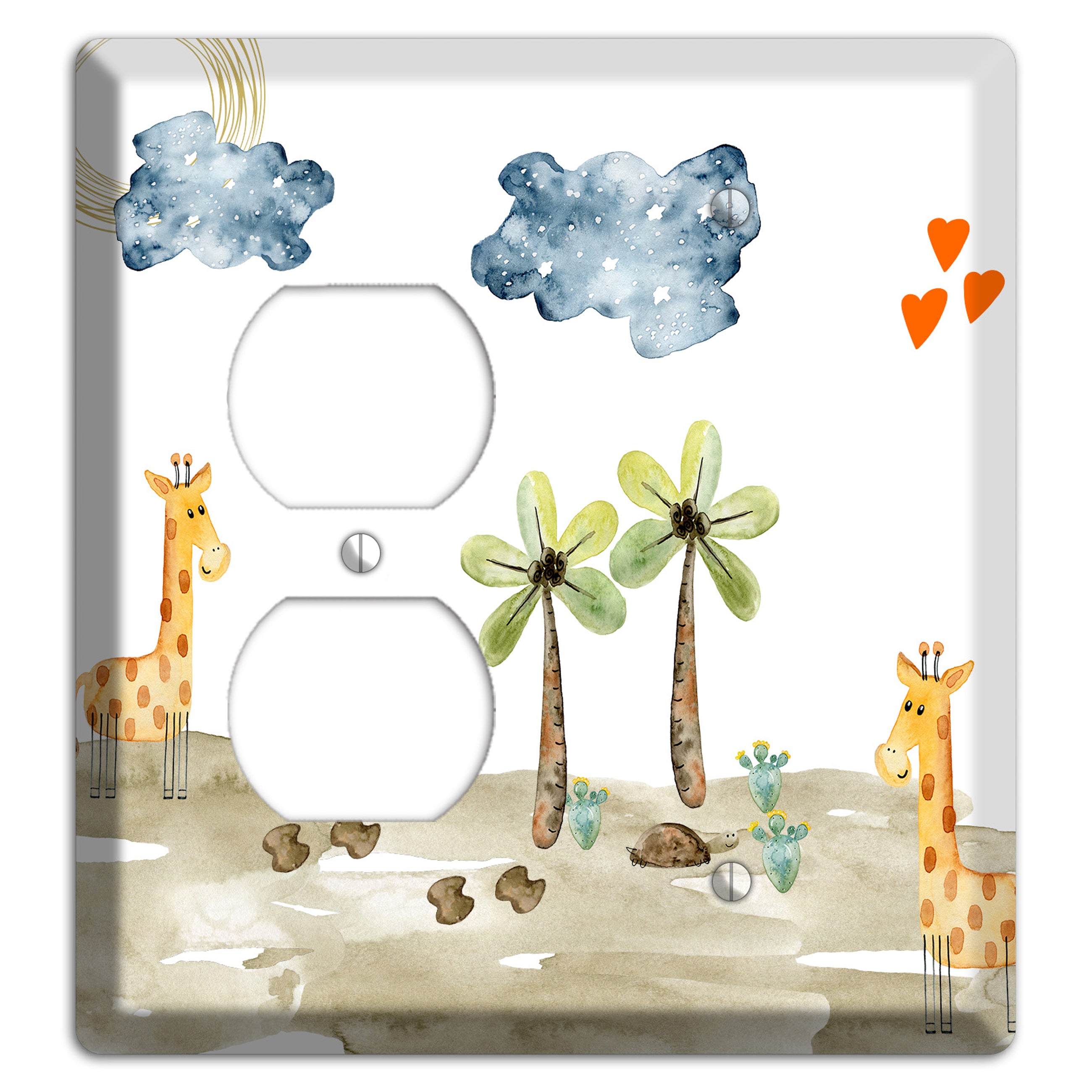 Giraffe Duplex / Blank Wallplate