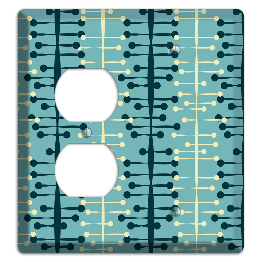 Mid Century Twist Duplex / Blank Wallplate