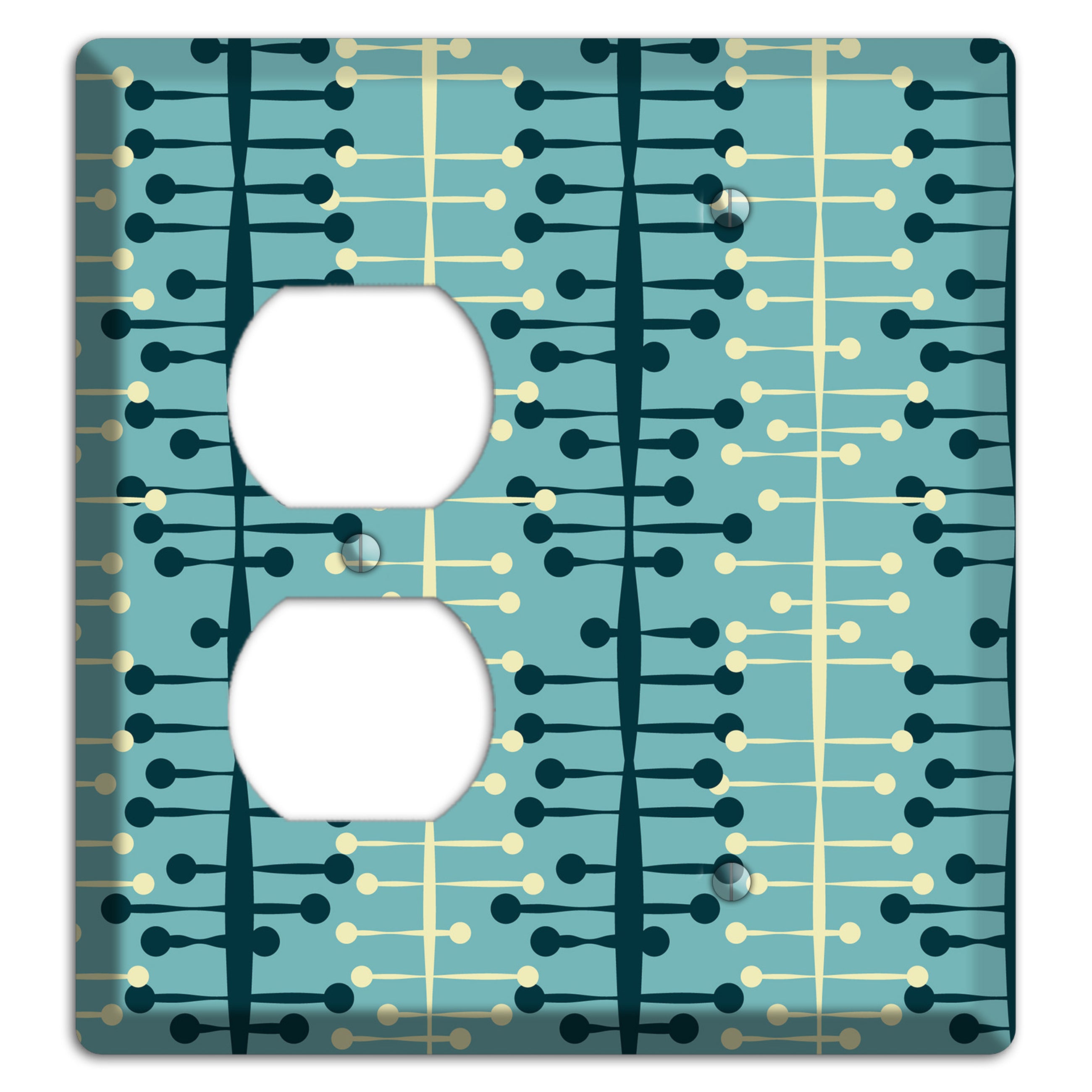 Mid Century Twist Duplex / Blank Wallplate