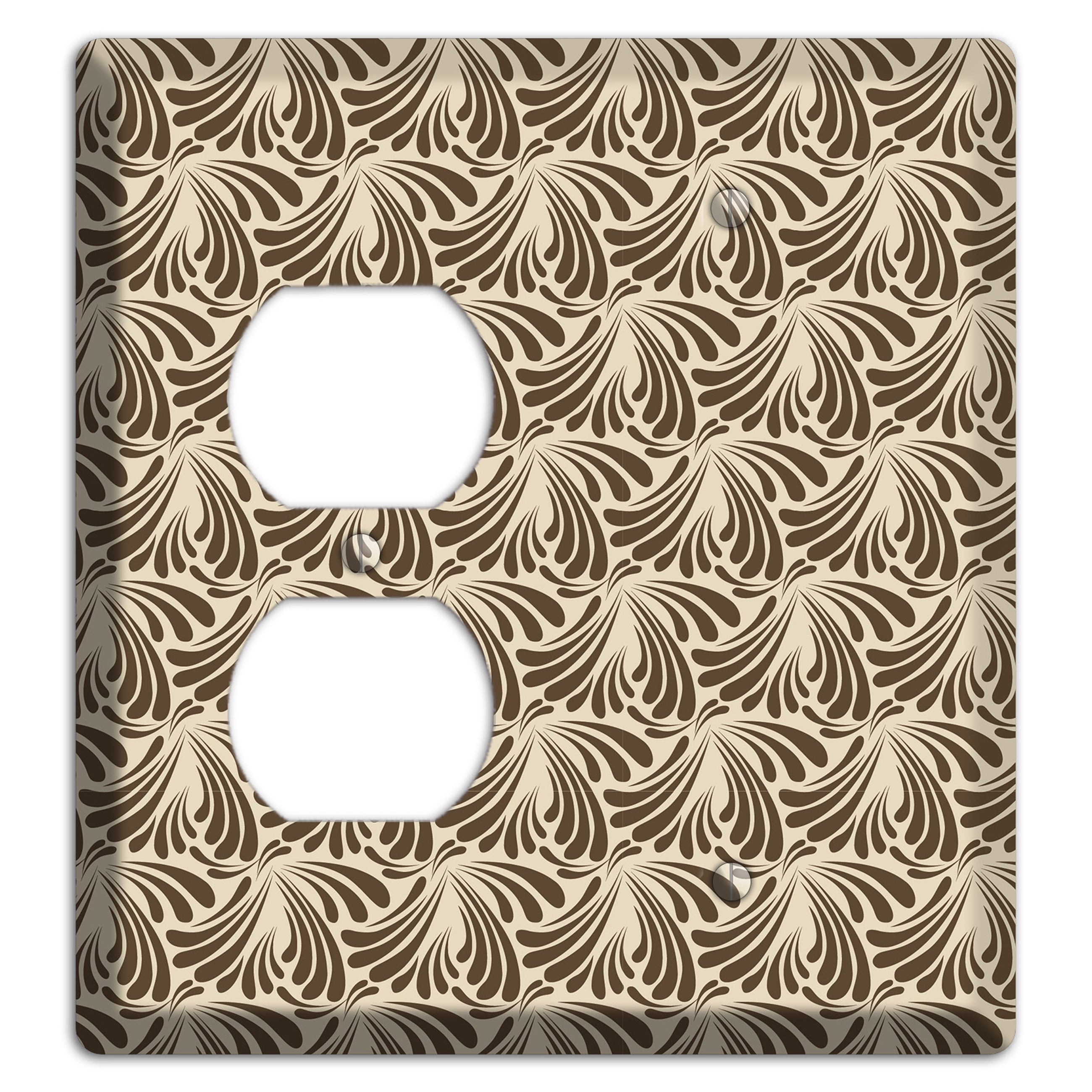 Nouveau Tear Drop Duplex / Blank Wallplate