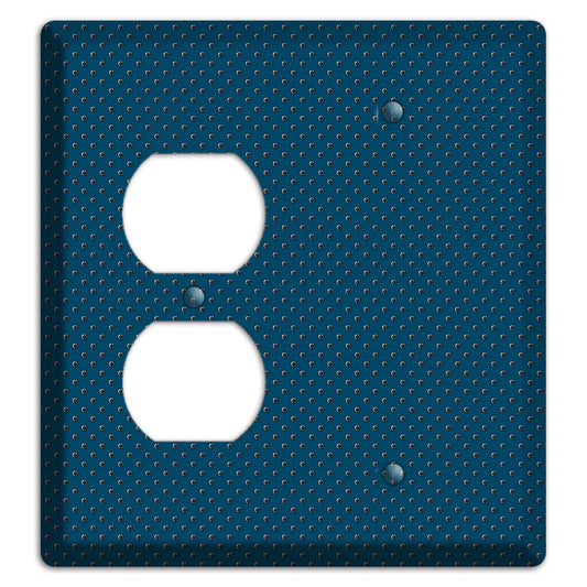 Blue Small Dots Duplex / Blank Wallplate