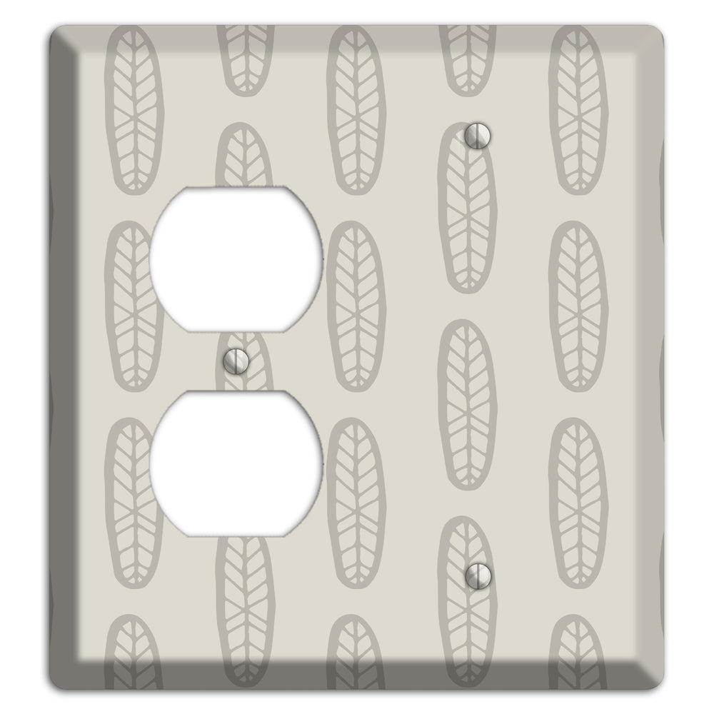 Simple Scandanavian Style K Duplex / Blank Wallplate