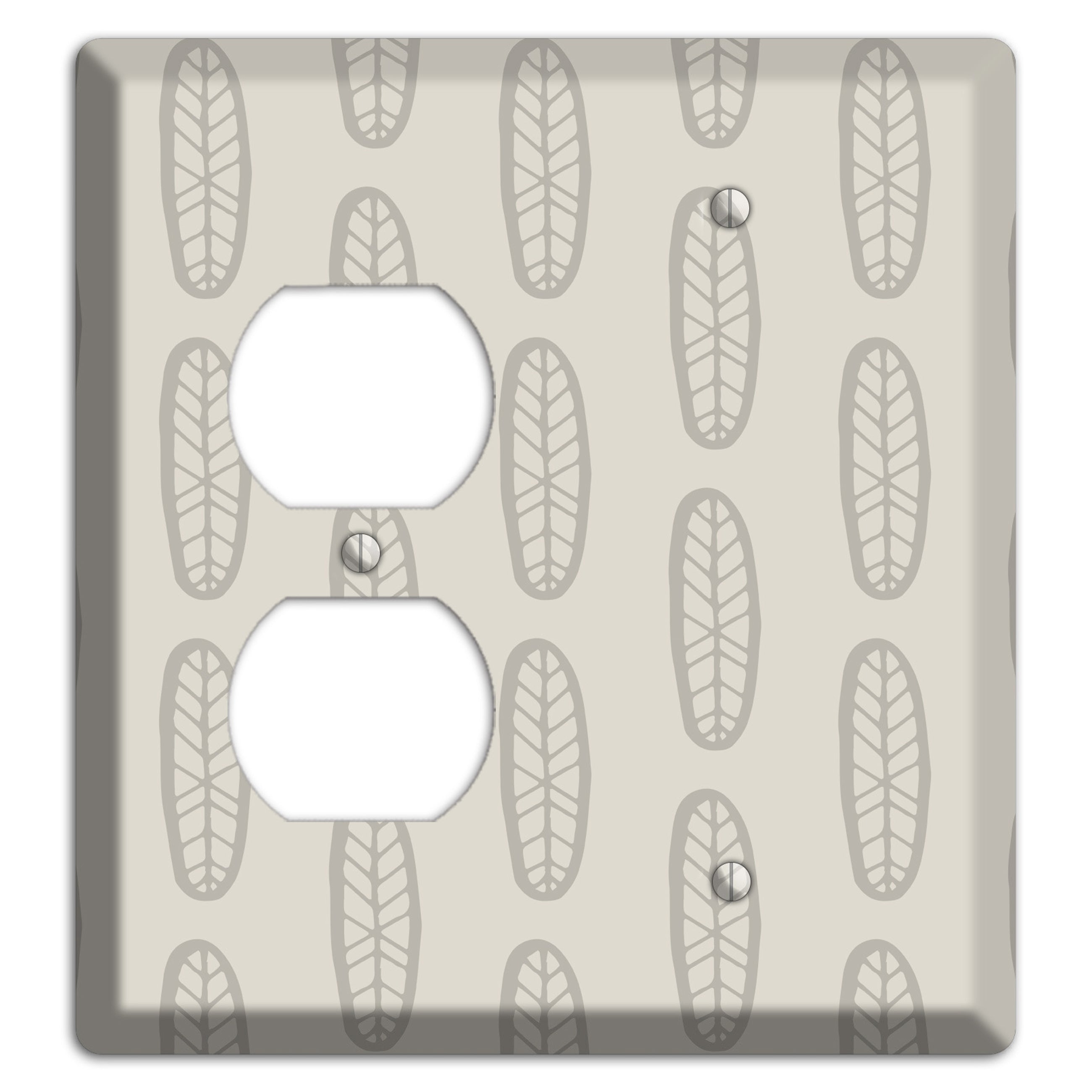 Simple Scandanavian Style K Duplex / Blank Wallplate
