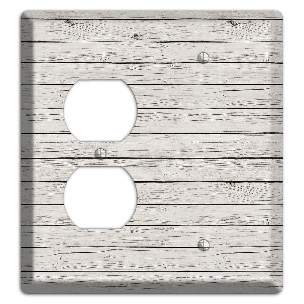 Cloudy Antique Duplex / Blank Wallplate