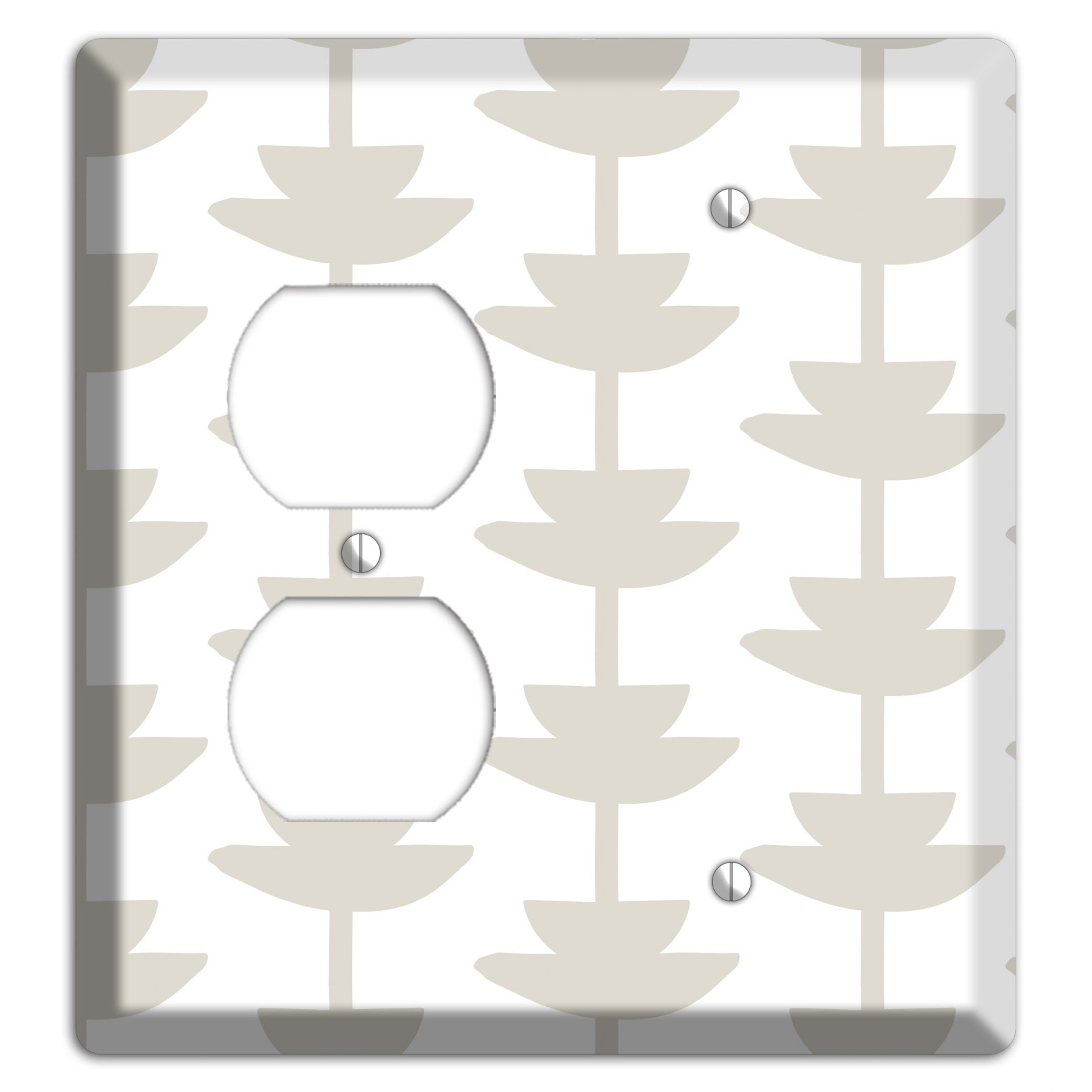Simple Scandanavian Style P Duplex / Blank Wallplate