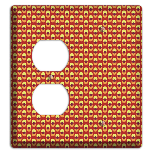 Red Overlain Dots Duplex / Blank Wallplate