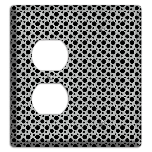 Small and Tiny Polka Dots Stainless Duplex / Blank Wallplate