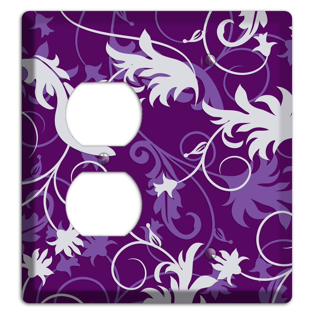 Purple Victorian Duplex / Blank Wallplate