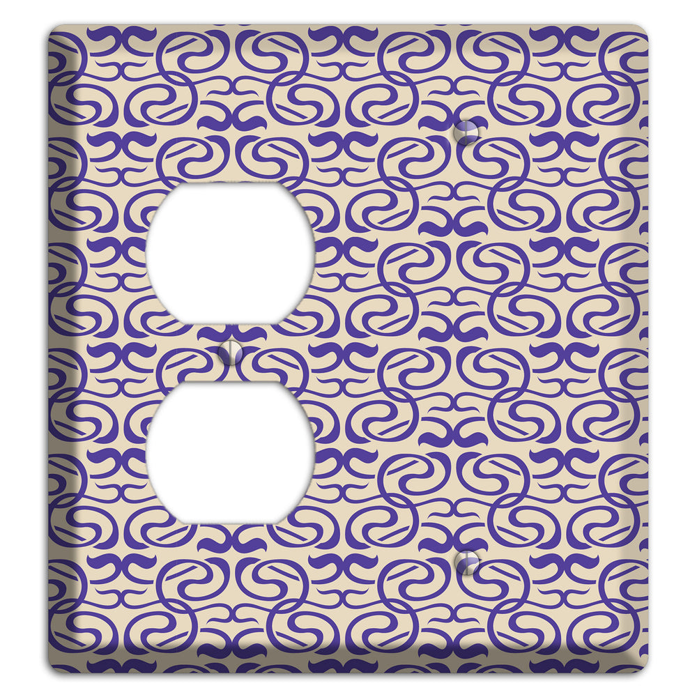 Nouveau Swirls Duplex / Blank Wallplate