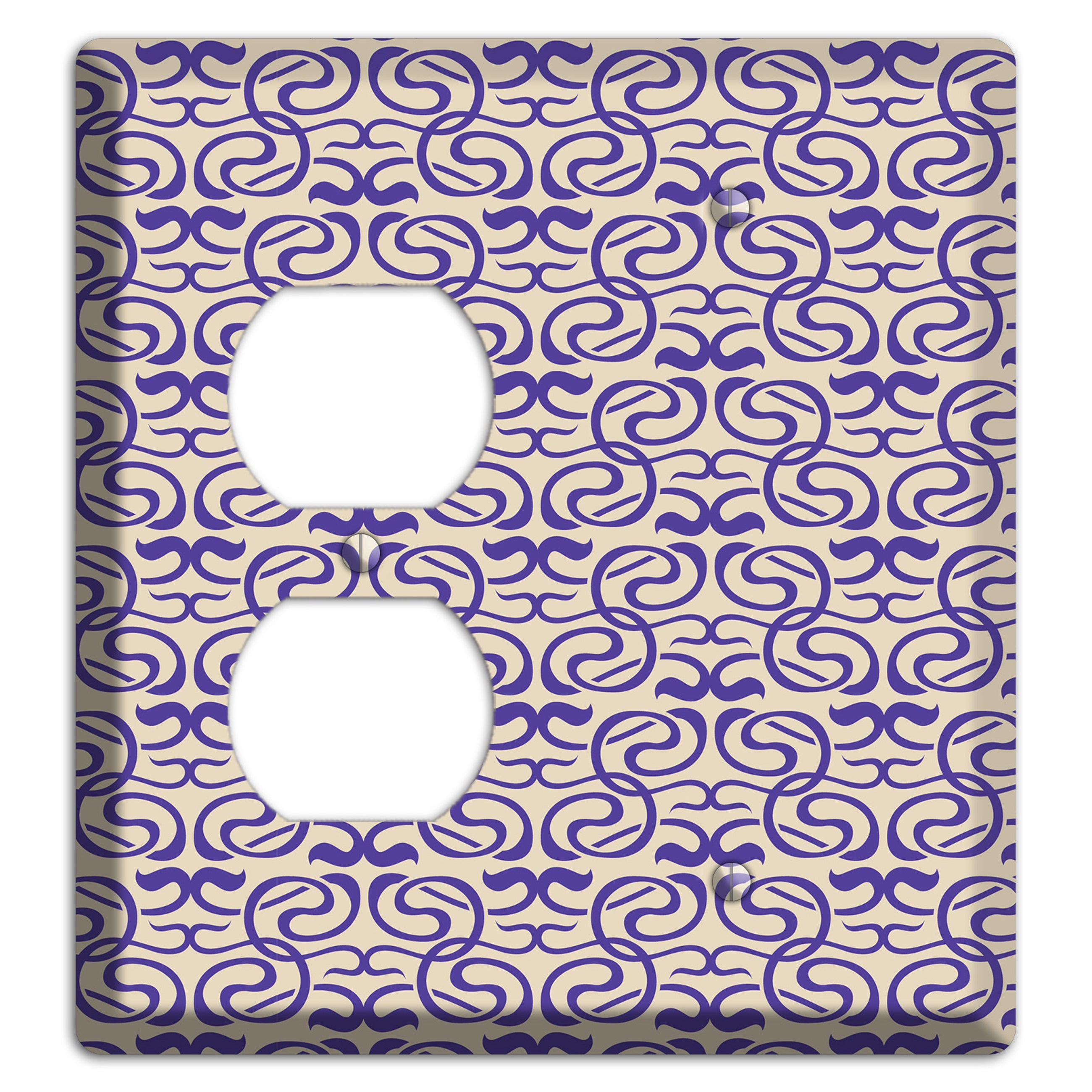 Nouveau Swirls Duplex / Blank Wallplate