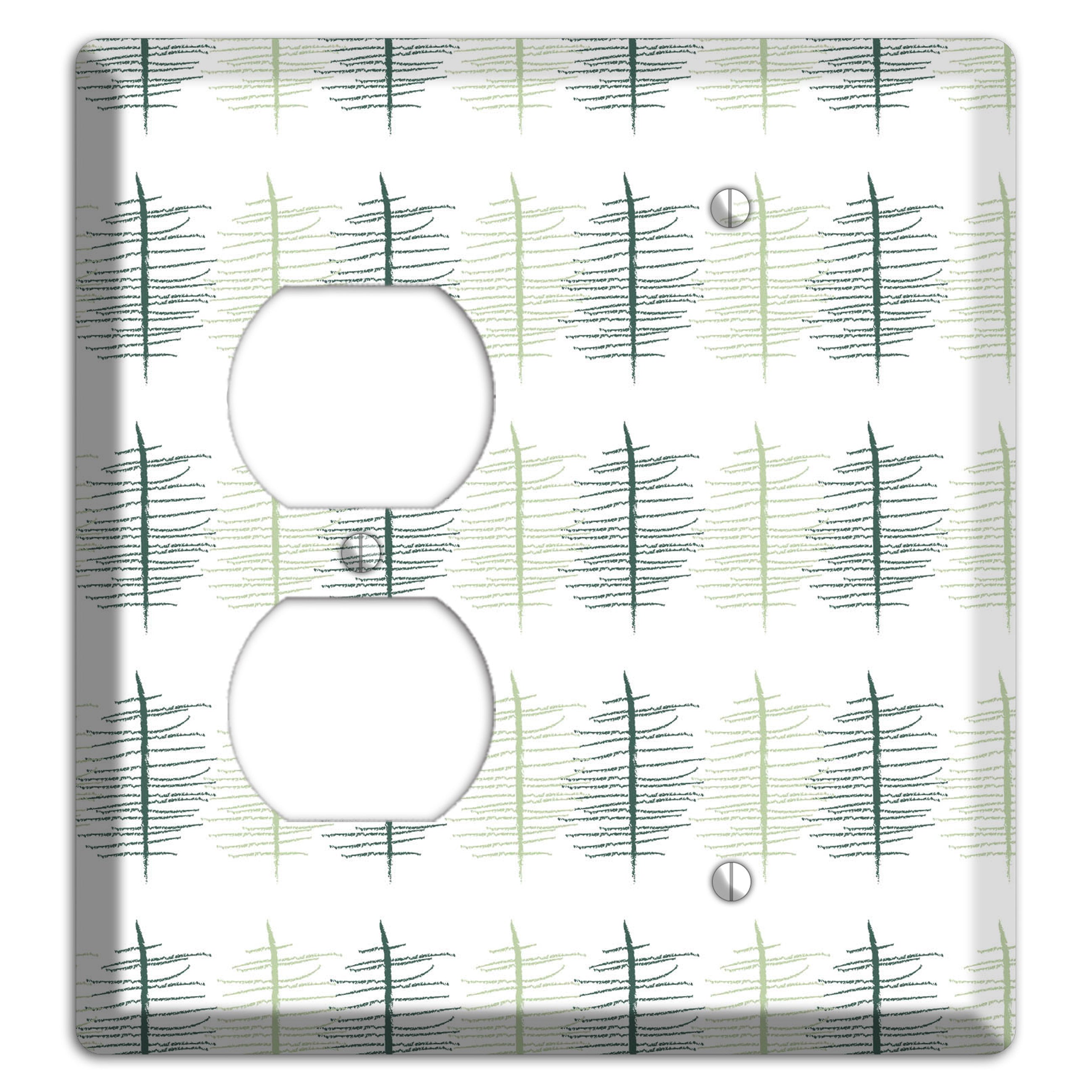 Leaves Style B Duplex / Blank Wallplate