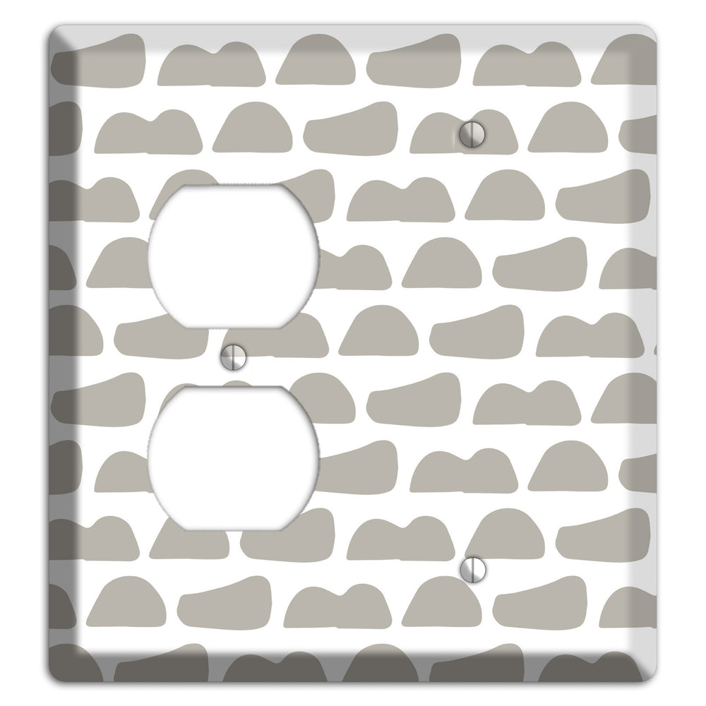 Simple Scandanavian Style Y Duplex / Blank Wallplate