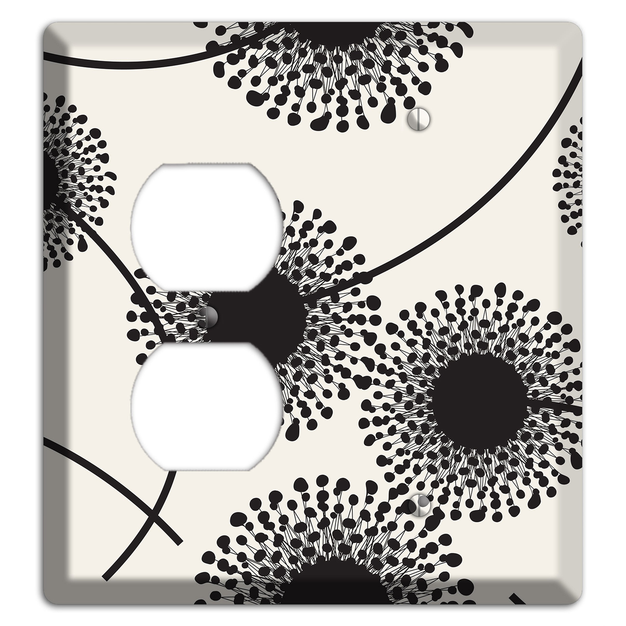 Simple Dandelion Duplex / Blank Wallplate