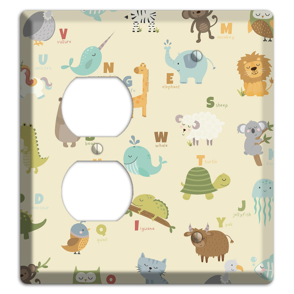 Animal Alphabet 2 Duplex / Blank Wallplate