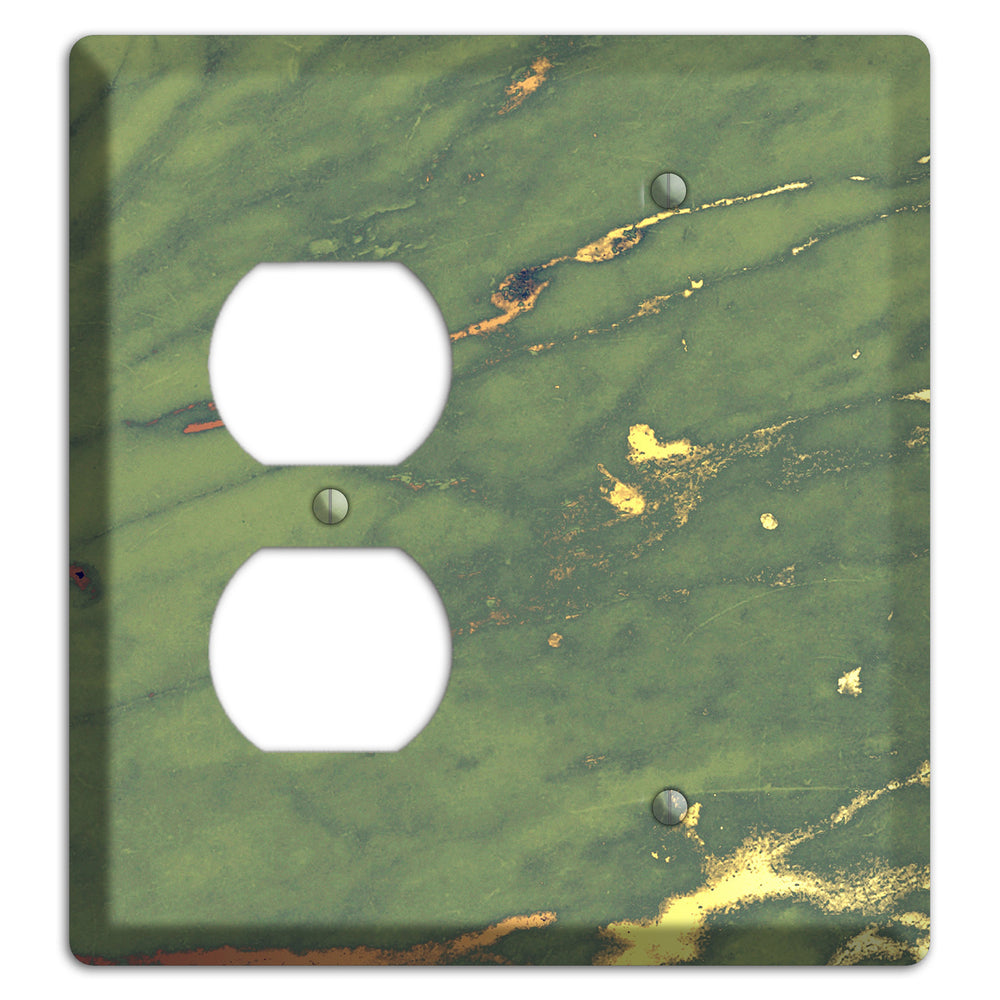 Limed Ash Marble Duplex / Blank Wallplate